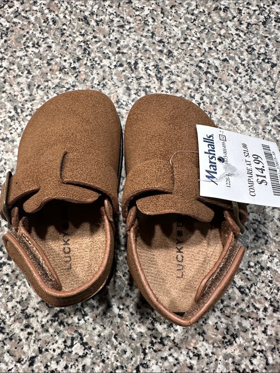 Marshalls Other - Marshalls Brown Suede-Look Kids Slip-On Moccasins
